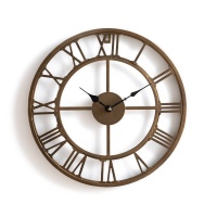 Часы Настенные из металла 40 см Zivos единый размер желтый LA REDOUTE INTERIEURS  фото, kupilegko.ru